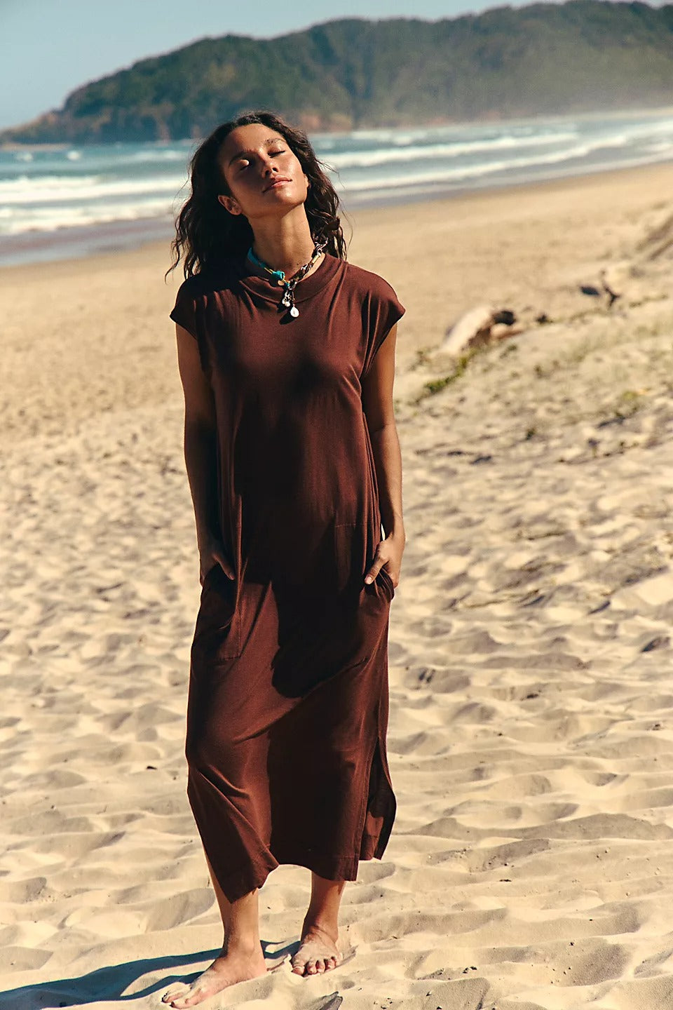 Free People Free-est All Day Long Midi T-Shirt Dress White Chocolate Couture Free People Free-est All Day Long Midi T-Shirt Dress White Chocolate Couture