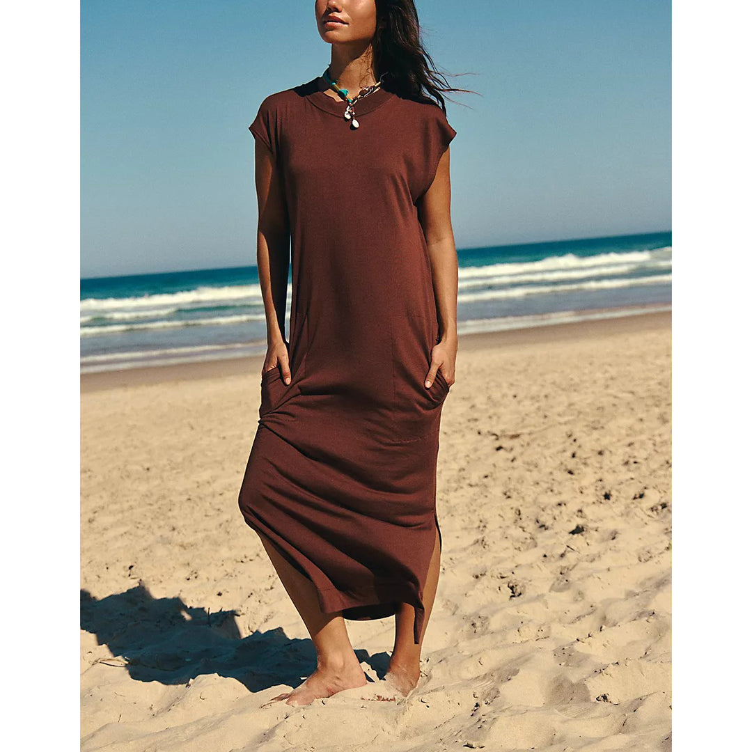 Free People Free-est All Day Long Midi T-Shirt Dress White Chocolate Couture Free People Free-est All Day Long Midi T-Shirt Dress White Chocolate Couture