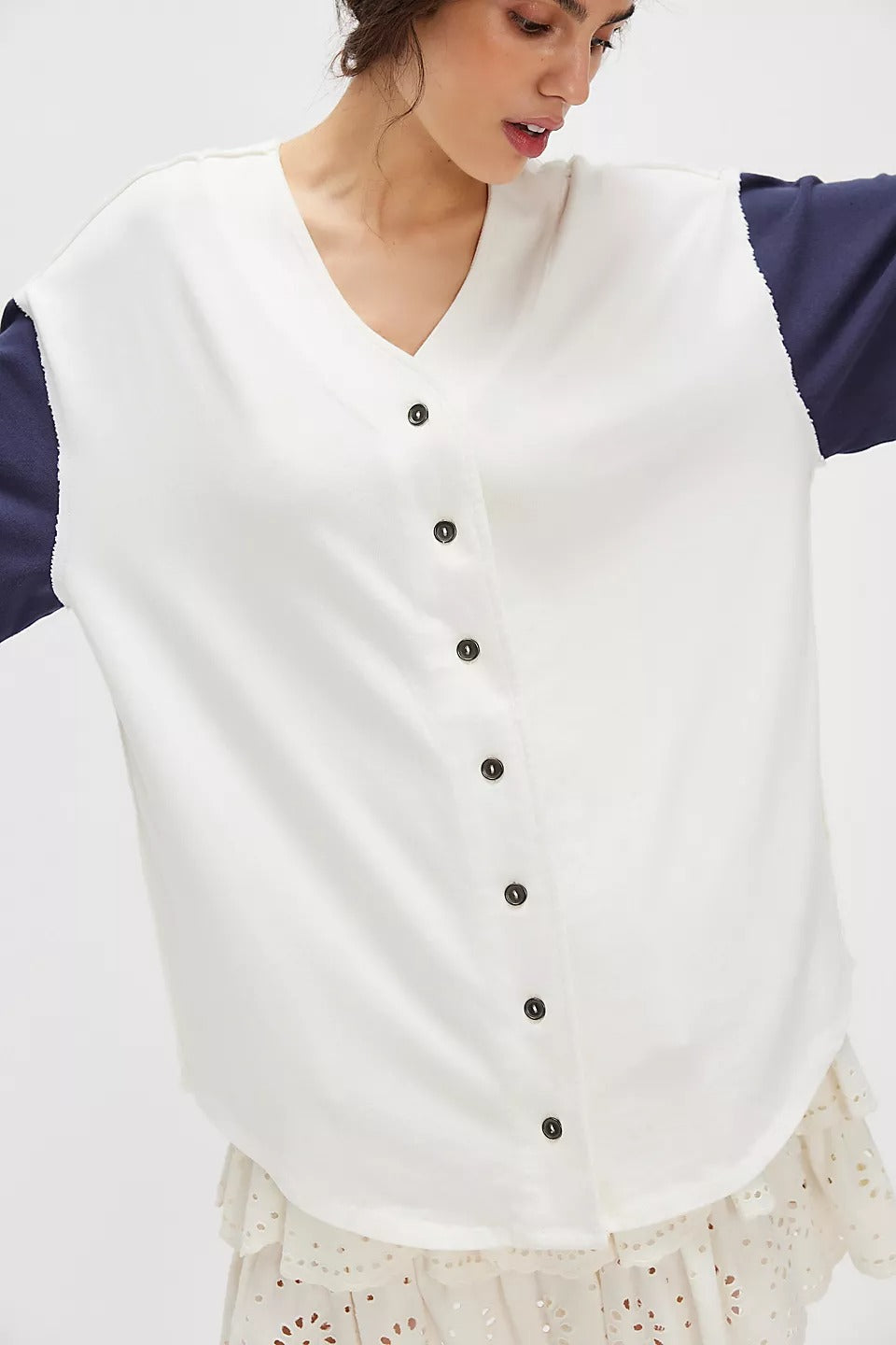 Free People We The Free Homerun Tee Shirt Top