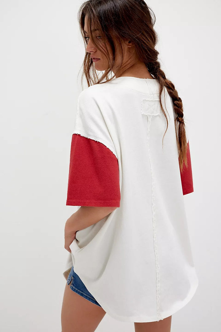 Free People We The Free Homerun Tee Shirt Top