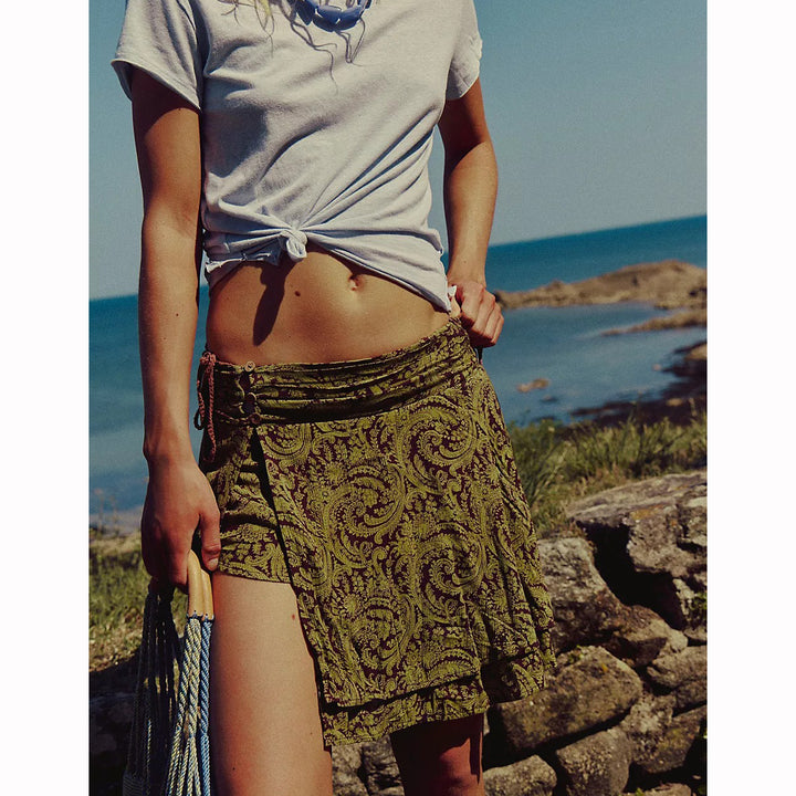 Free People free-est Scarlett Printed Skort Short