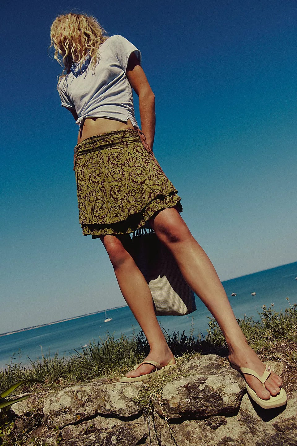 Free People free-est Scarlett Printed Skort Short