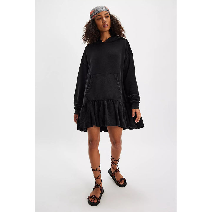 Free People Rainy Day Hoodie Mini Dress