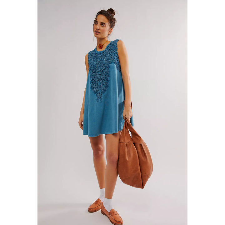 Free People Lavender Fields Mini Shift Dress