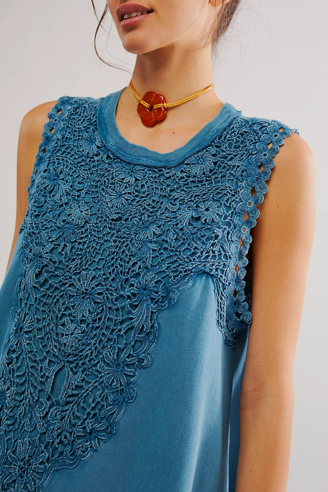 Free People Lavender Fields Mini Shift Dress