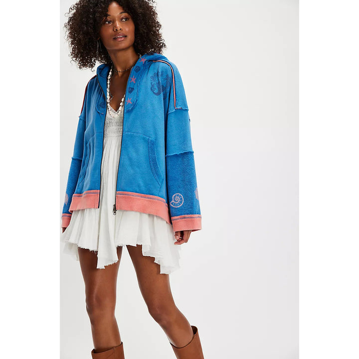 Free People We the Free Seashell Cardi Cropped Jacket Top