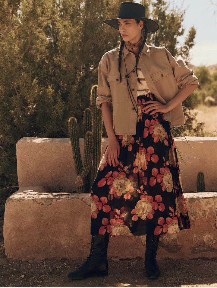 The Great. The Canary Midi Skirt
