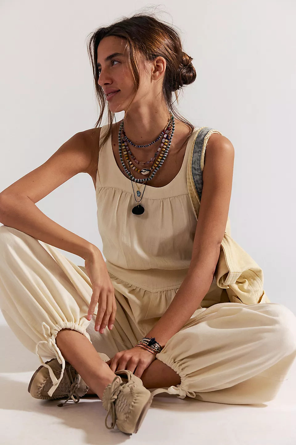 Free People We The Free Vintage Heirloom One-Piece Jumpsuit