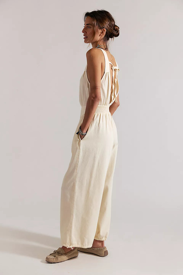 Free People We The Free Vintage Heirloom One-Piece Jumpsuit