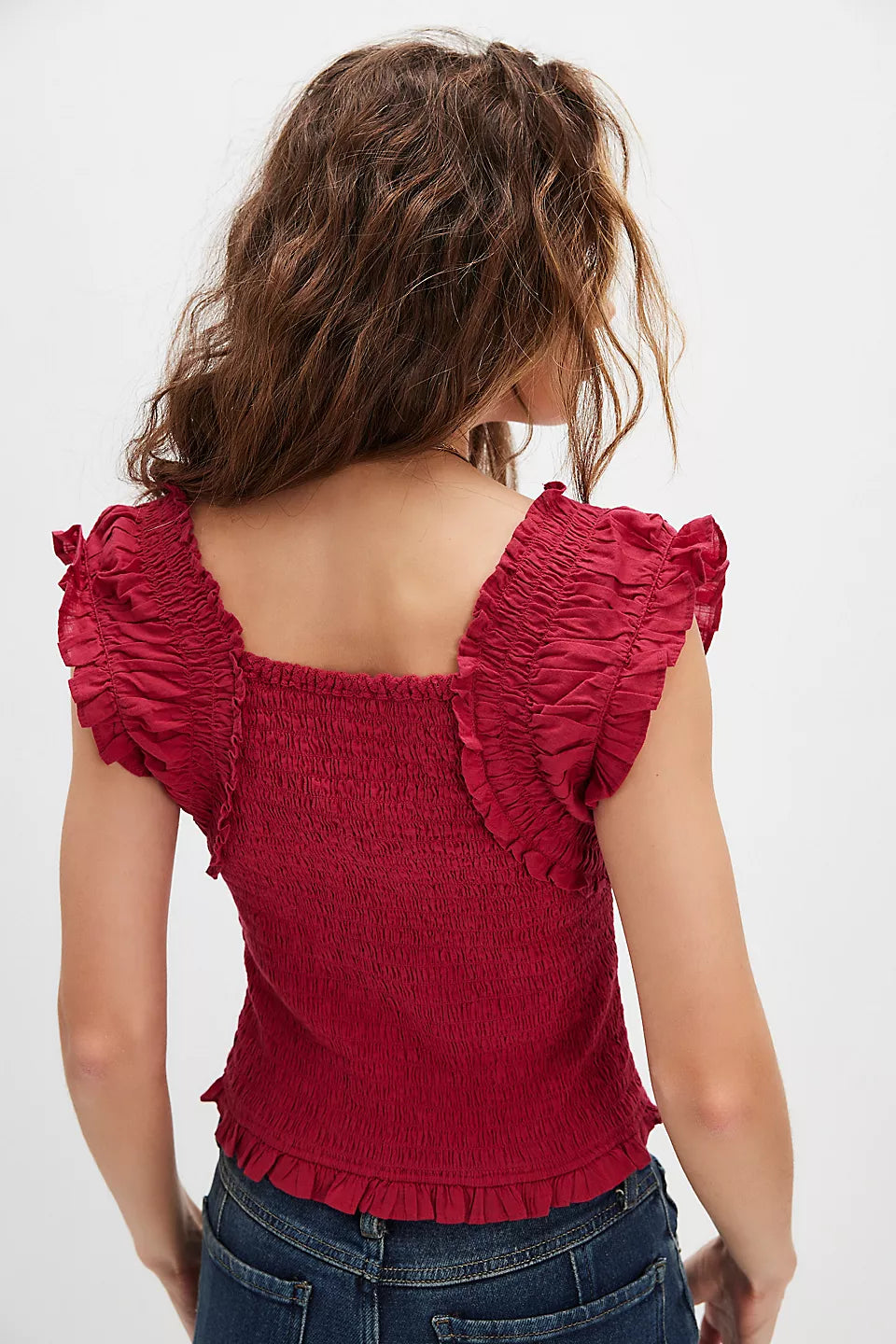 Free People Ari Smocked Top