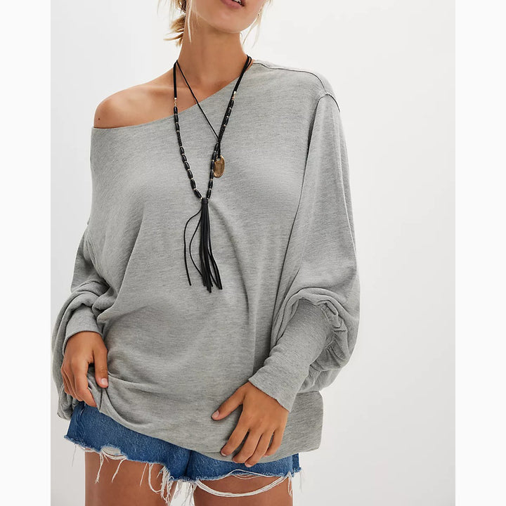 Free People Swept Up Sweatshirt Tunic Top