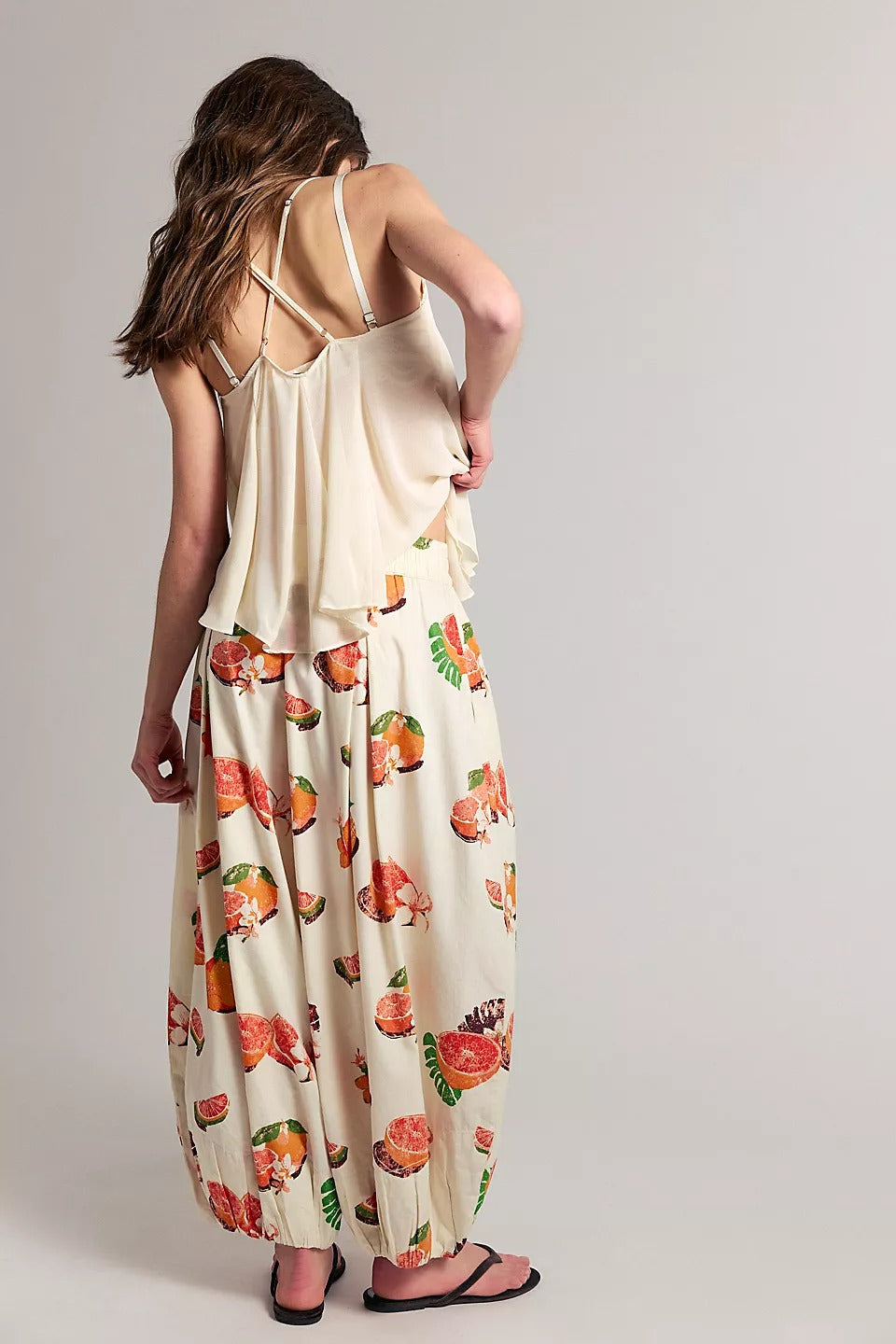 Free People Moonflower Printed Pull-On Balloon Pants