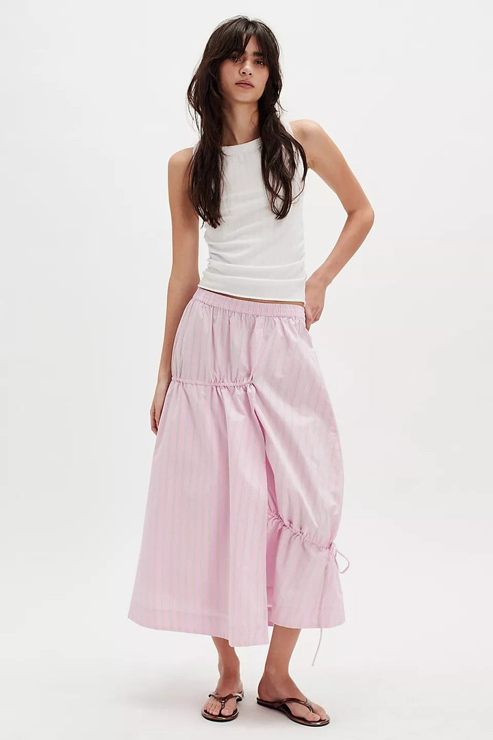Damson Madder Marine Channel Midi Skirt