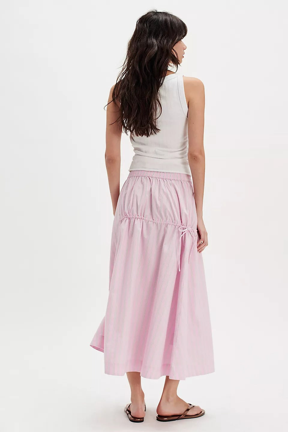 Damson Madder Marine Channel Midi Skirt