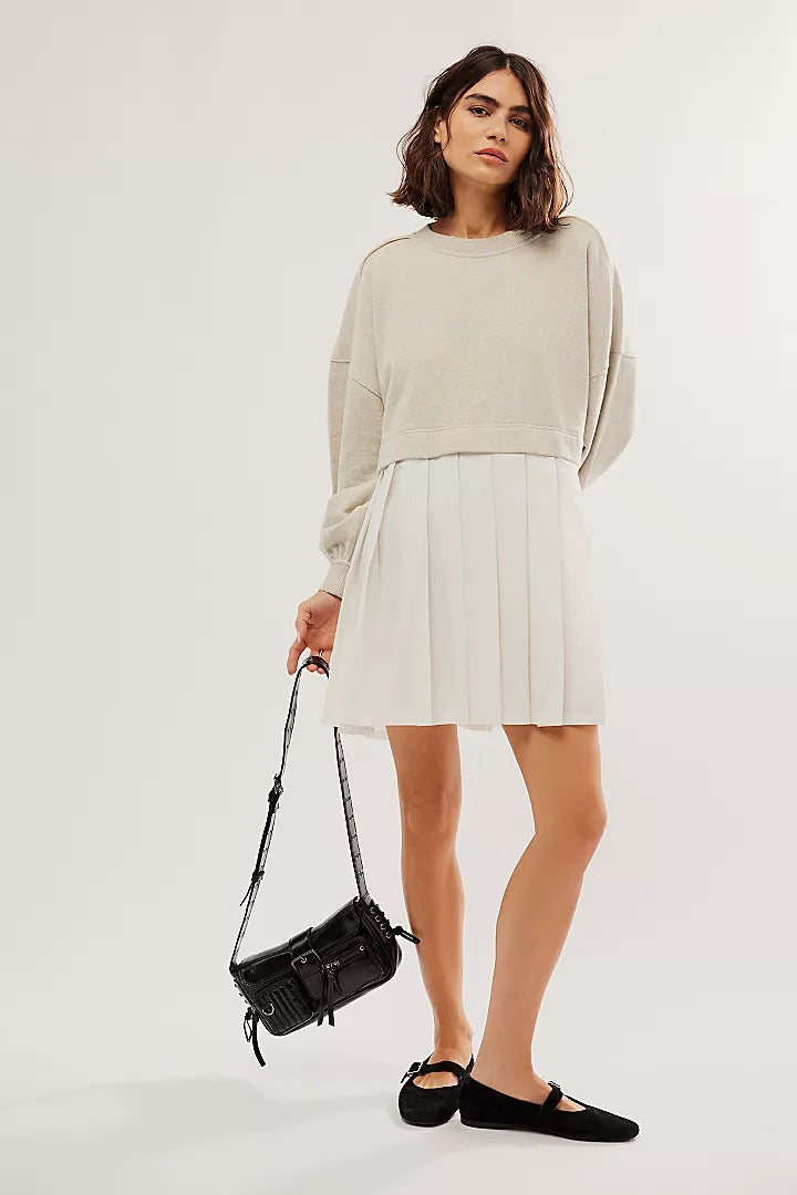 Free People Eleanor Sweatshirt Tunic Dress