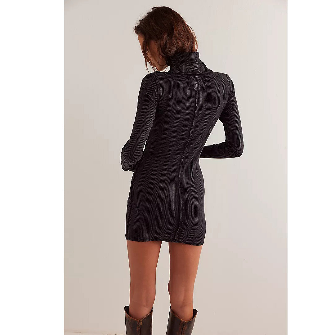Free People We The Free Brynn Turtleneck Long Sleeve Mini Dress White Chocolate Couture Free People We The Free Brynn Turtleneck Long Sleeve Mini Dress White Chocolate Couture