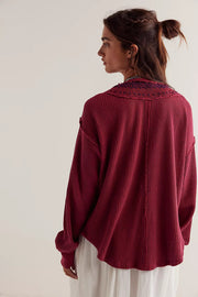 Free People We The Free Holly Henley Tunic Thermal Top