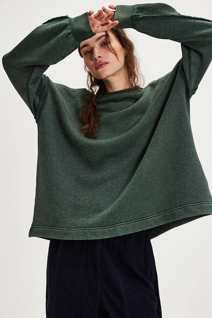 Free People We The Free Romy Rollneck Sweatshirt Pullover Top