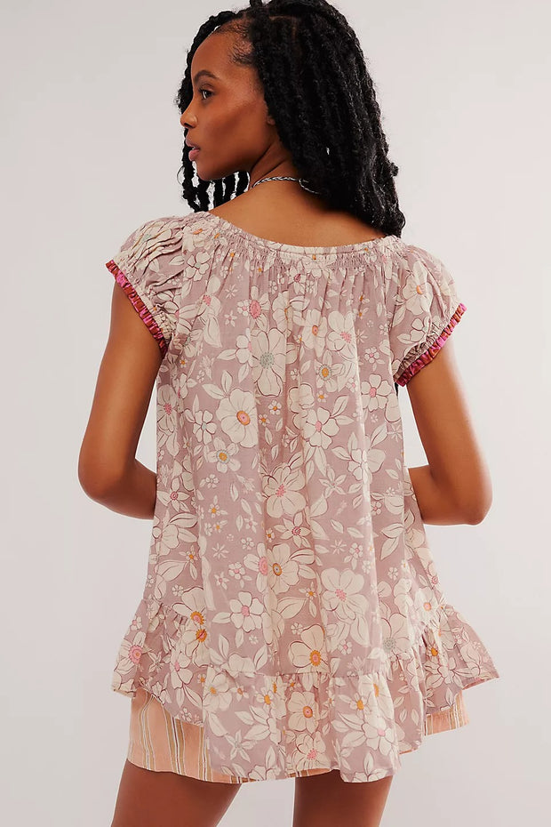 Free People Frankie Printed Tunic Top