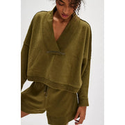 Free People Intimately Chill Beat Lounge Blouse Top