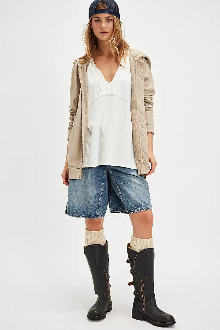 Free People Redwood Cardi Jacket Hoodie Top