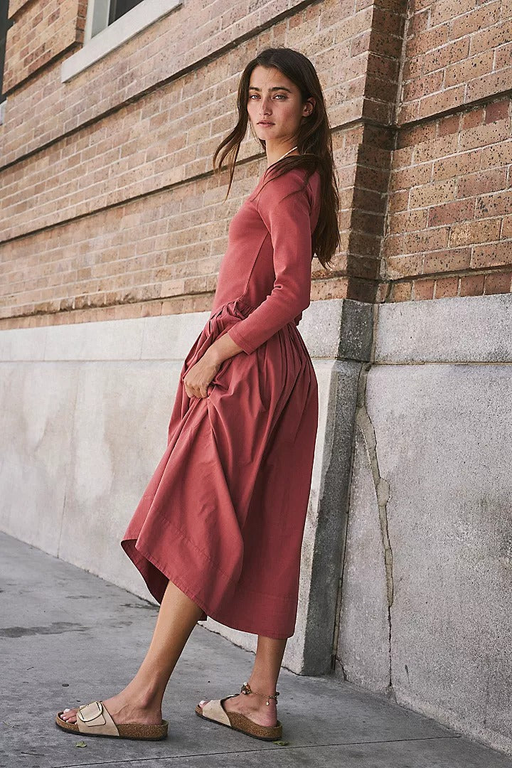 Free People Free-est Fp Beach Aelia Drop-Waist Midi Dress