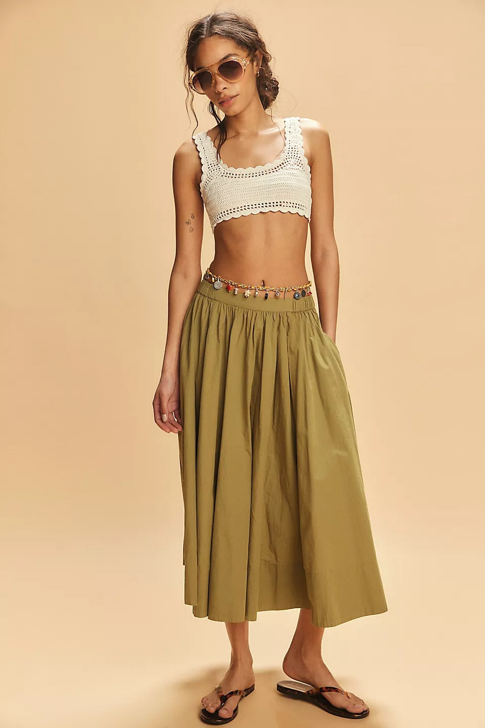 Free People Free-Est Lowen Midi Skirt