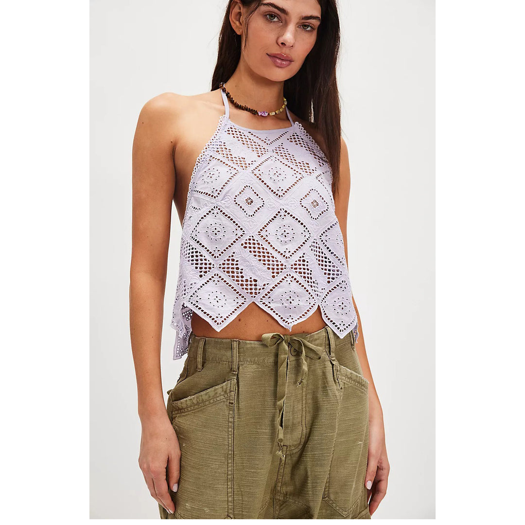 Free People Hankie Halter Tank Top
