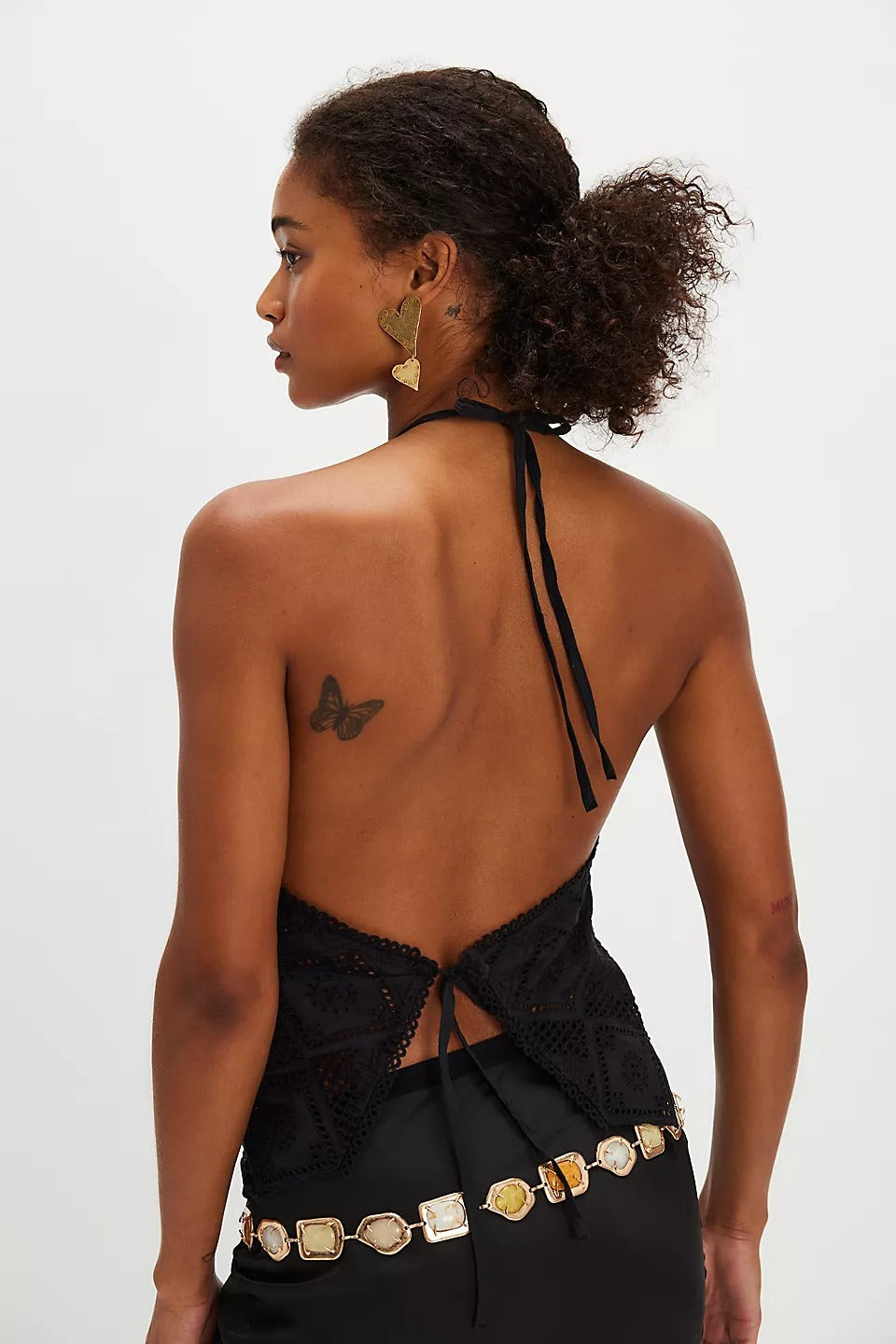 Free People Hankie Halter Tank Top