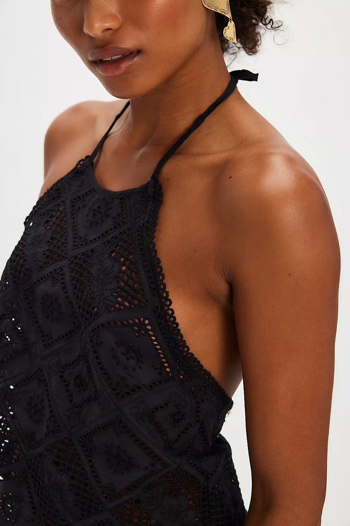 Free People Hankie Halter Tank Top