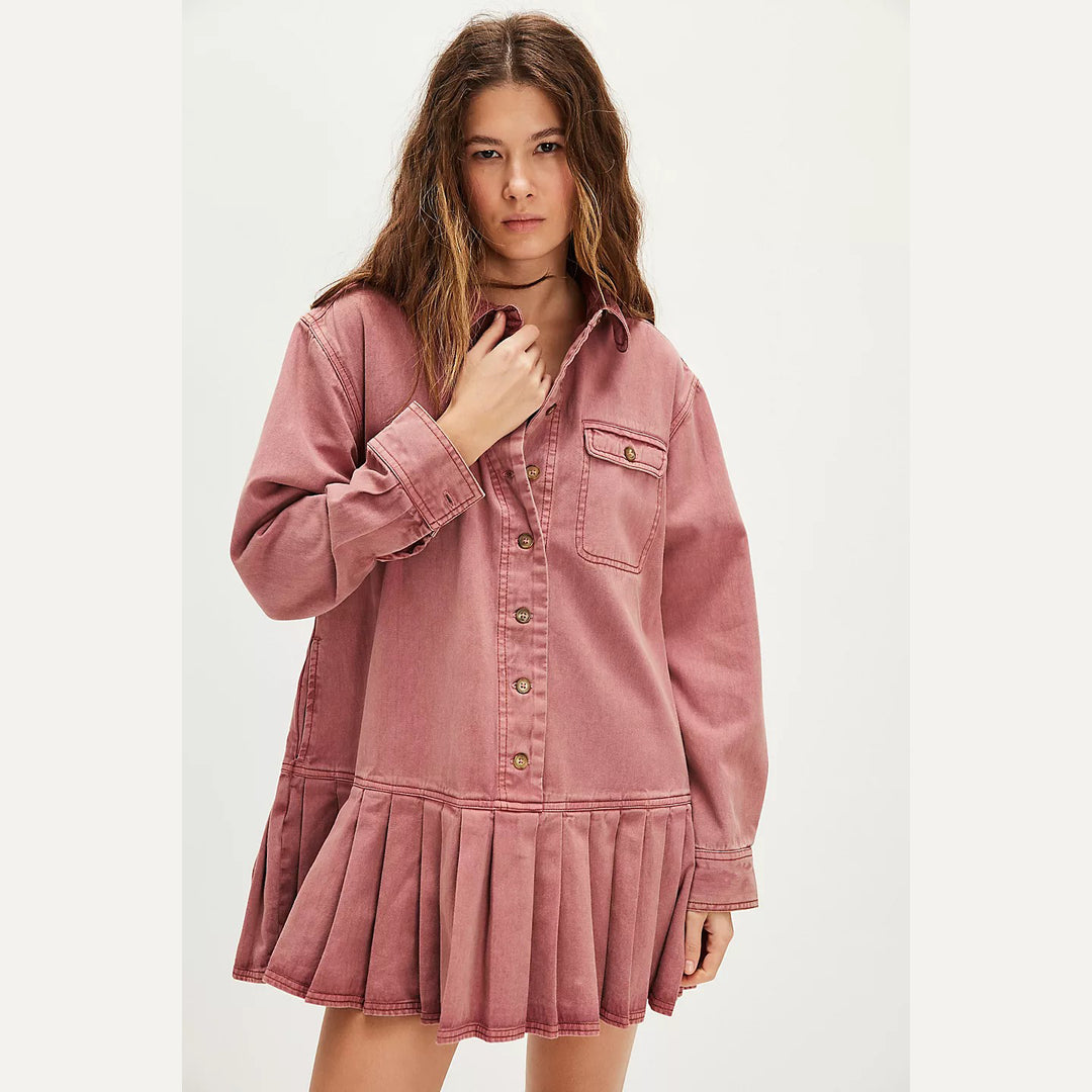 Connor Mini Dress by Free People in Pink, Size: XS