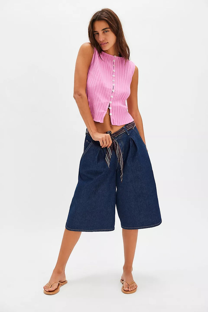 Free People Tilly Vest Blouse Top