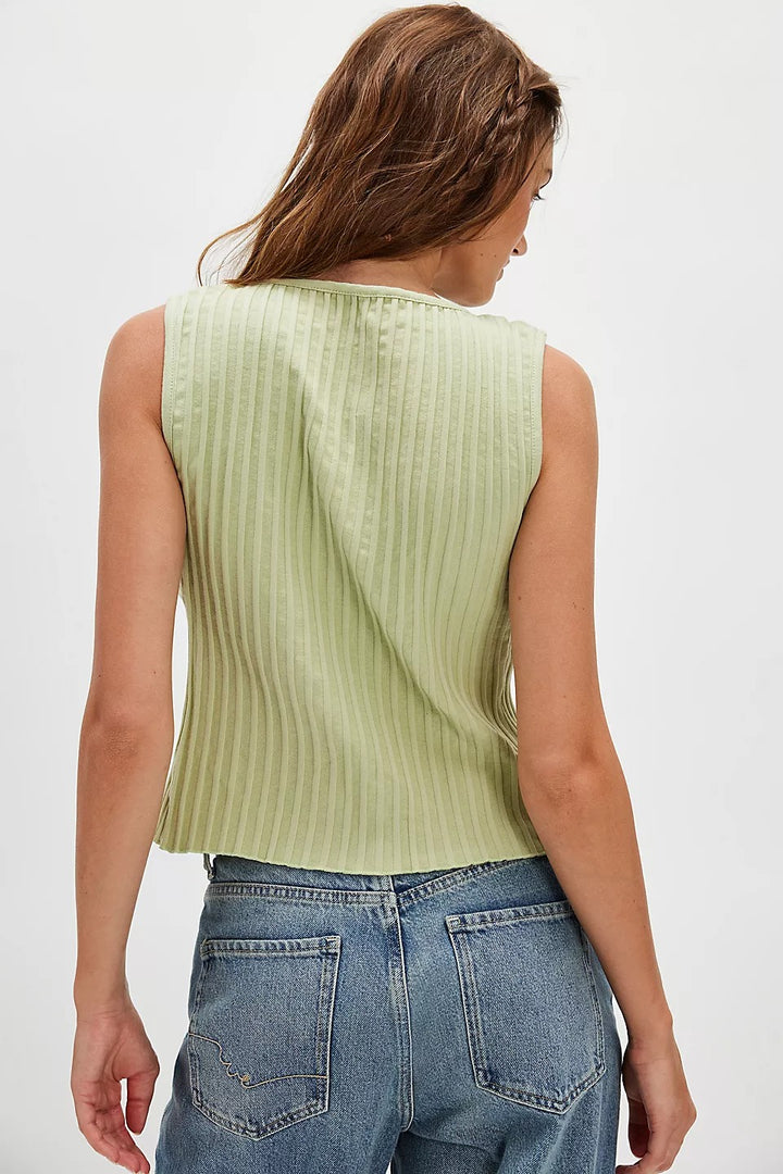 Free People Tilly Vest Blouse Top