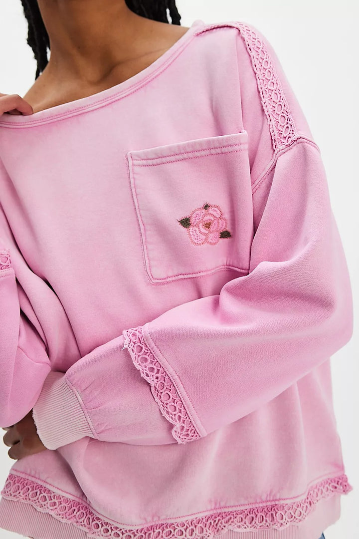 Free People Golden Hour Sweatshirt Top