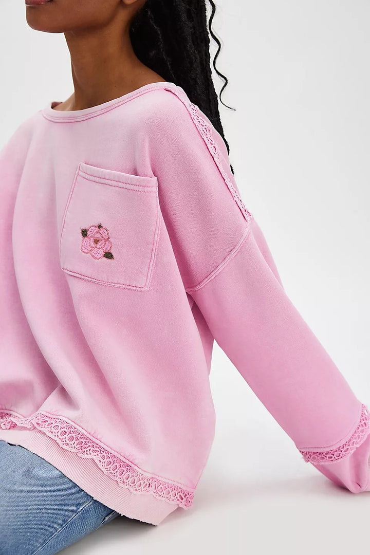 Free People Golden Hour Sweatshirt Top