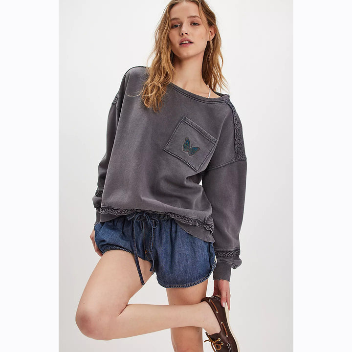 Free People Golden Hour Sweatshirt Top