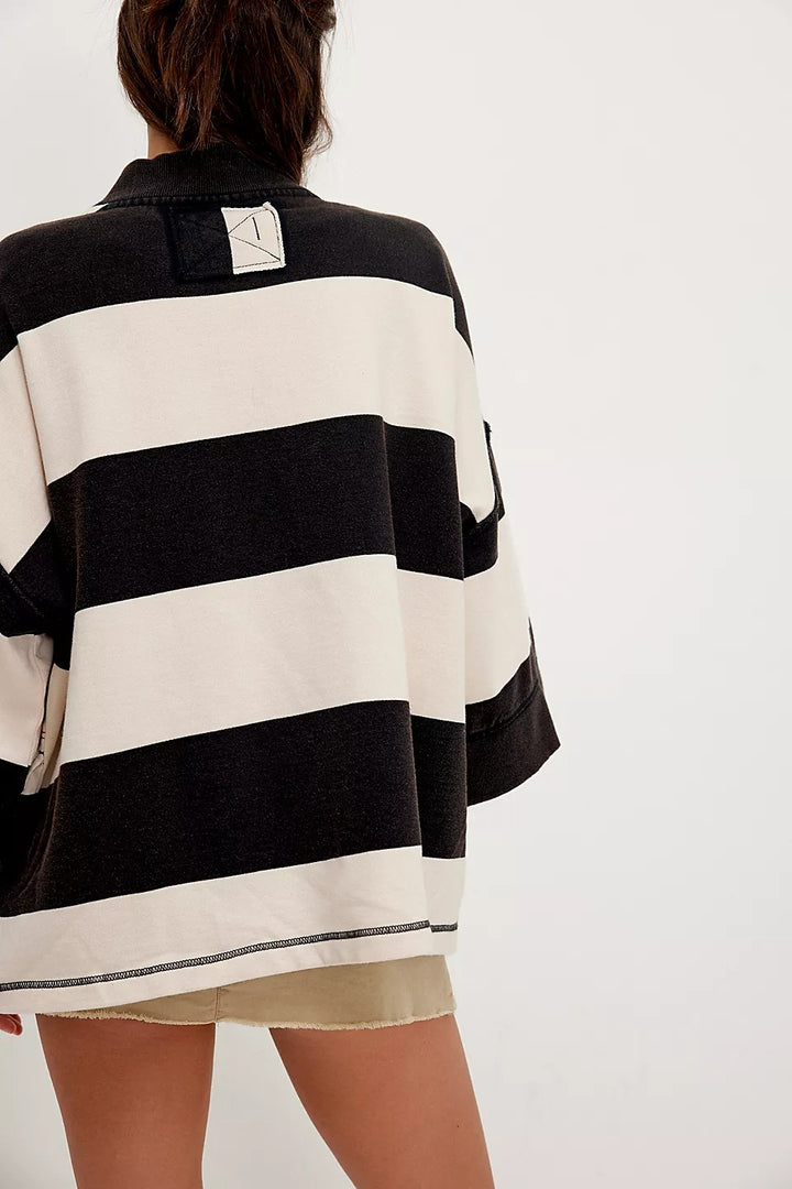 Free People We The Free Seaside Funnel Pullover Top