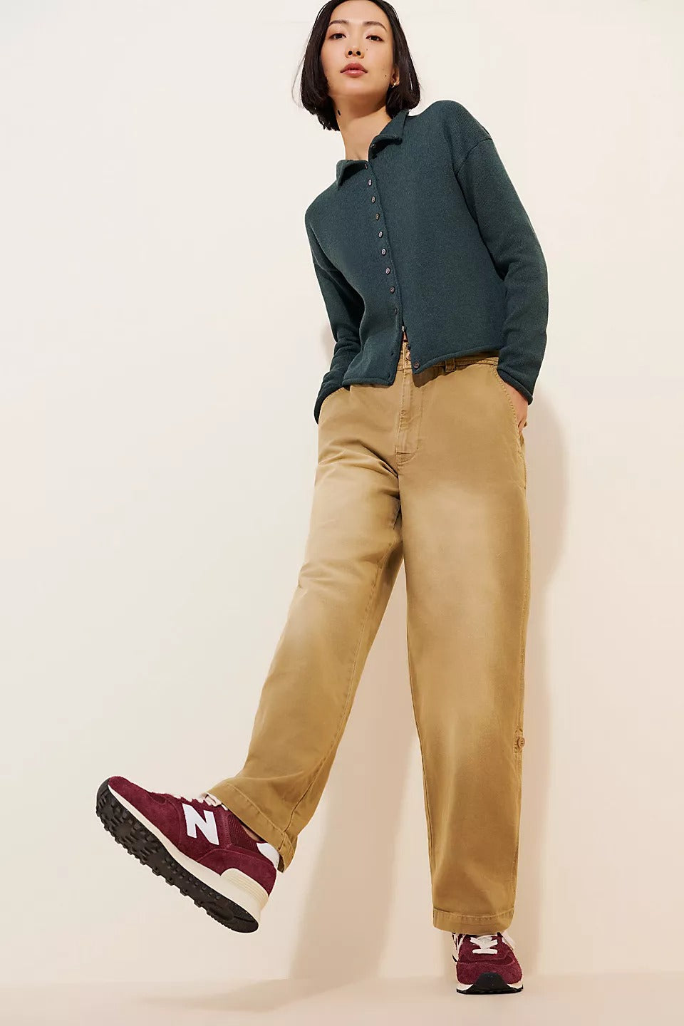 Free People Cleo Washed Chino Pants