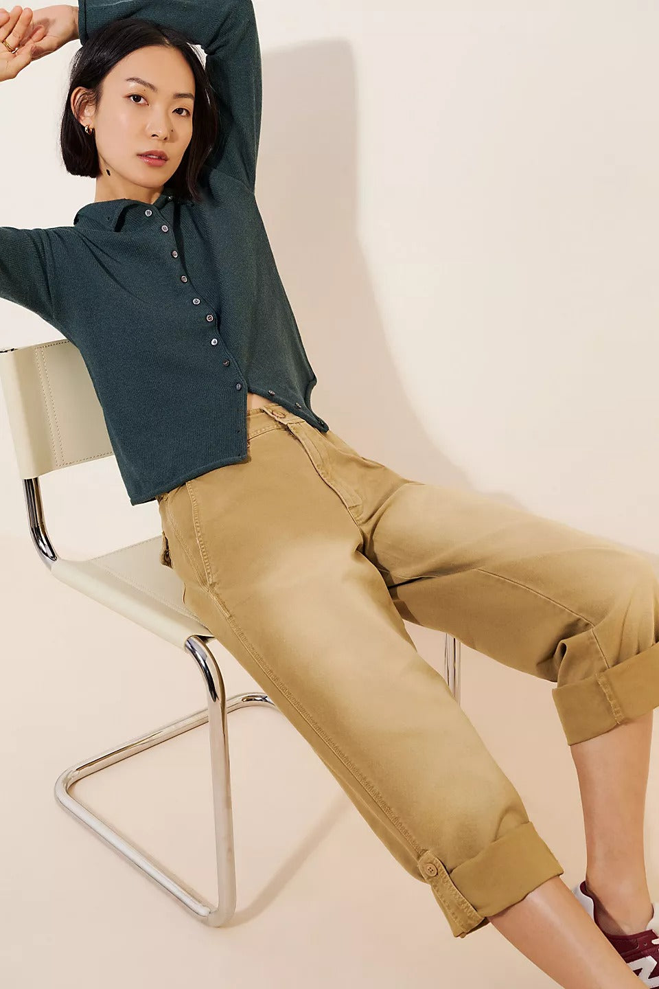 Free People Cleo Washed Chino Pants