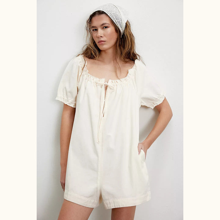 Free People We The Free Daisy Denim Babydoll Romper