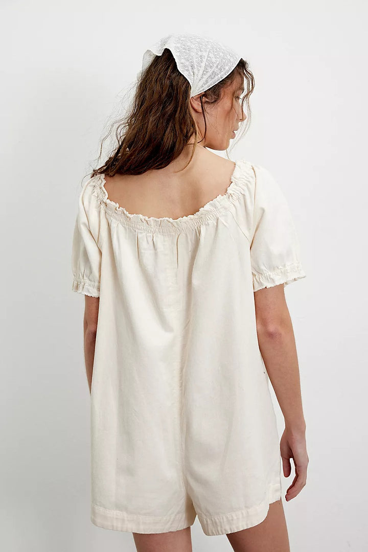 Free People We The Free Daisy Denim Babydoll Romper