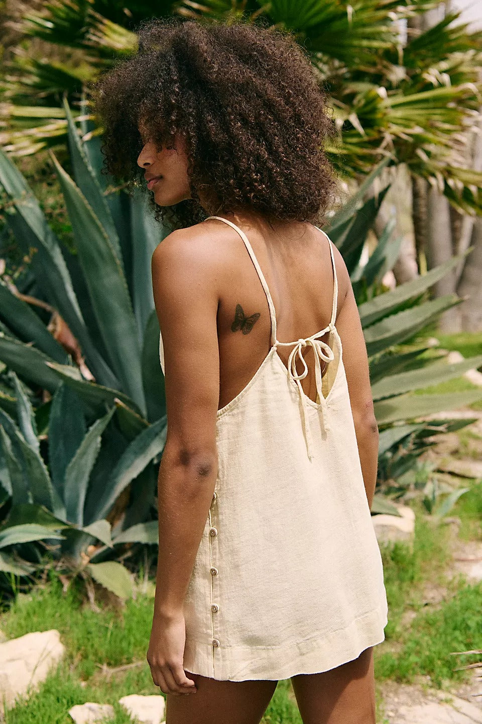 Free People Free-Est Beachside Cotton-Linen Mini Dress