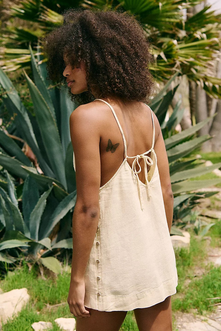 Free People Free-Est Beachside Cotton-Linen Mini Dress