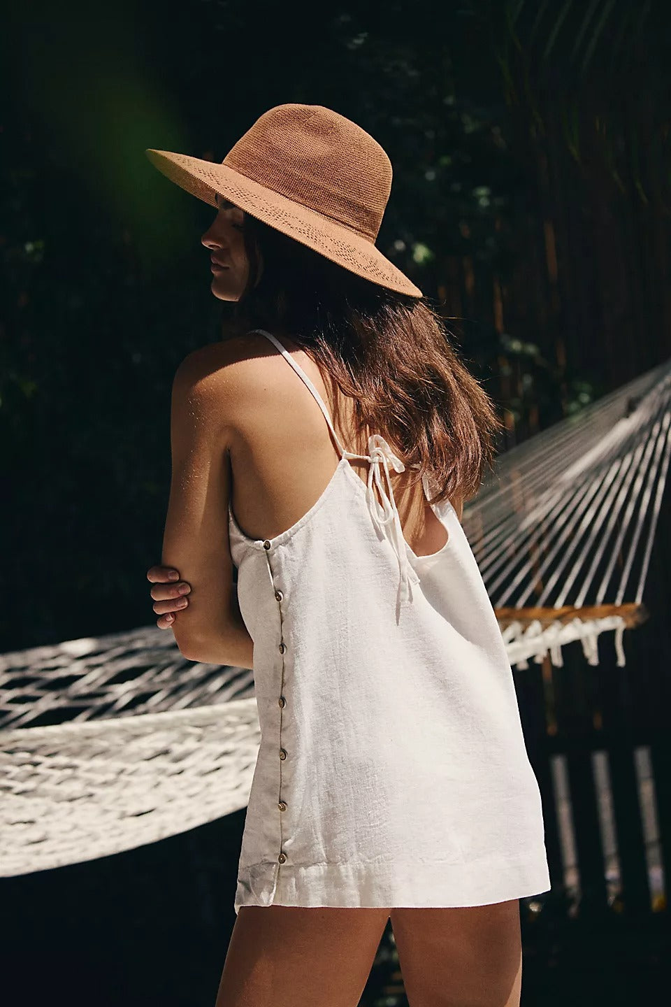 Free People Free-Est Beachside Cotton-Linen Mini Dress