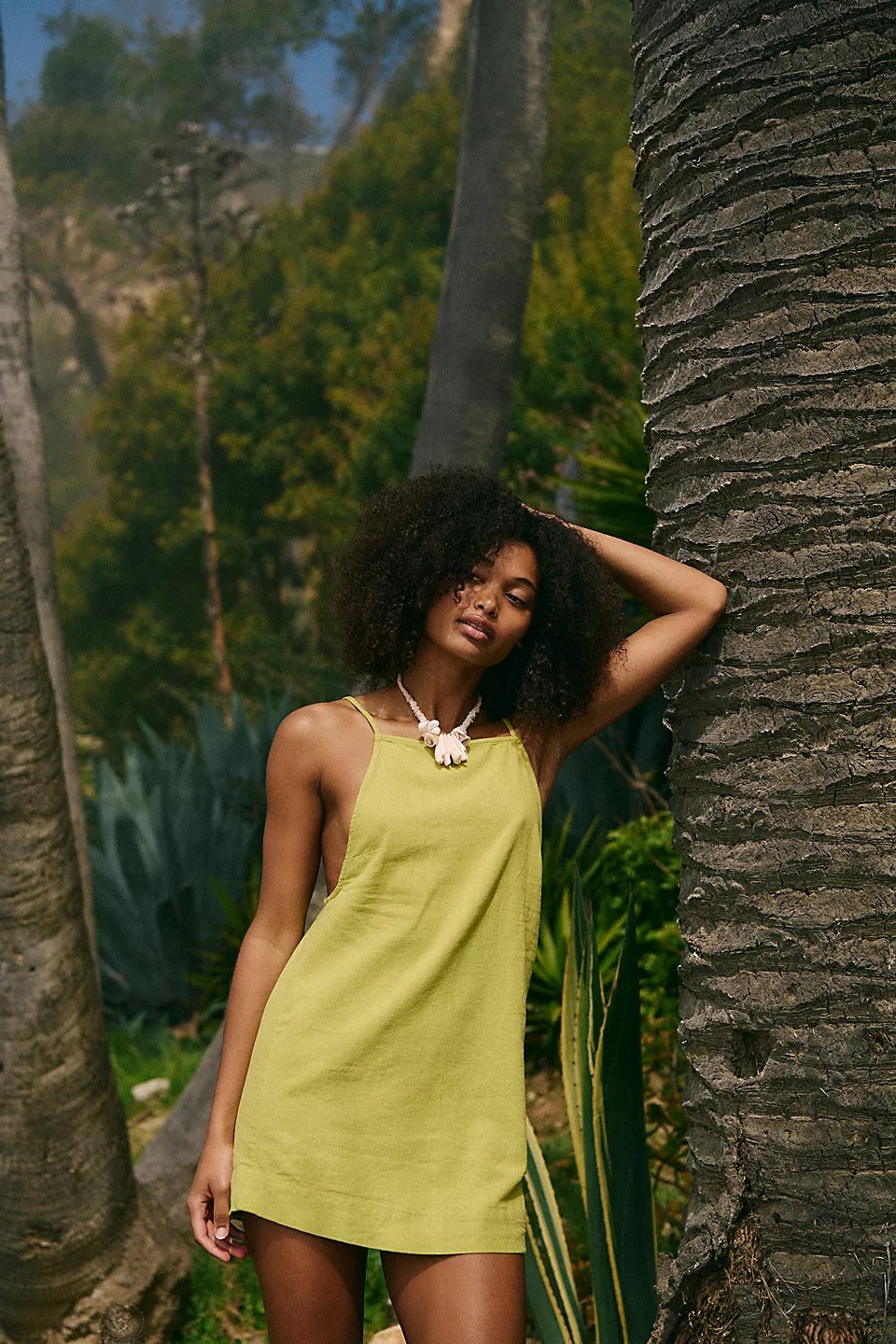 Free People Free-Est Beachside Cotton-Linen Mini Dress