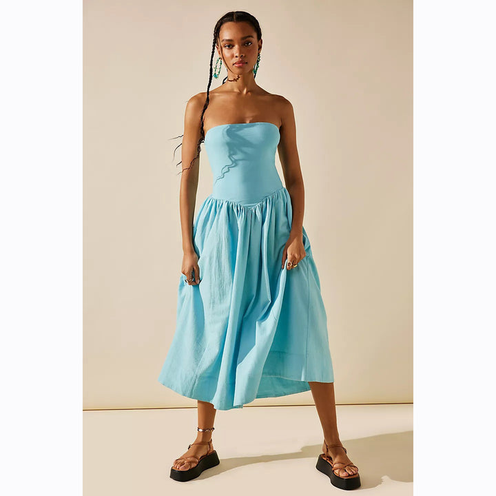 Free People Free-est Onda Drop-Waist Tube Midi Dress