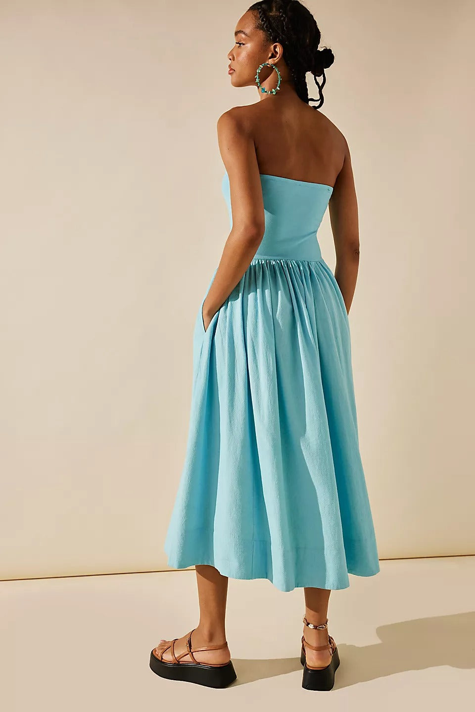 Free People Free-est Onda Drop-Waist Tube Midi Dress