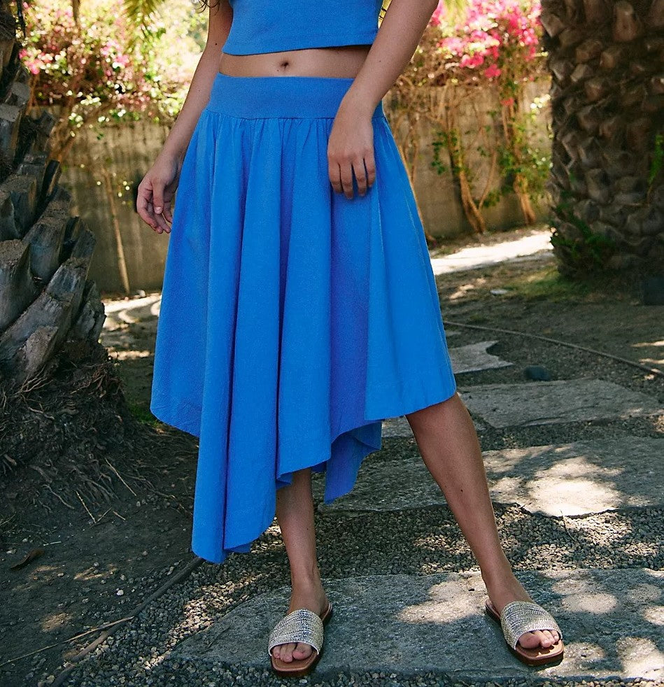 Free People Free-Est Annette Baby Tee Midi Skirt