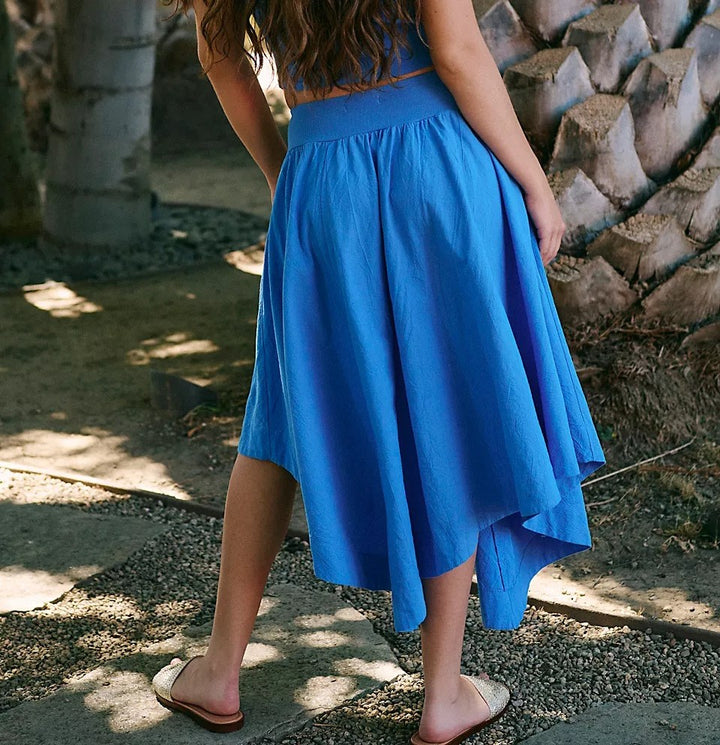 Free People Free-Est Annette Baby Tee Midi Skirt