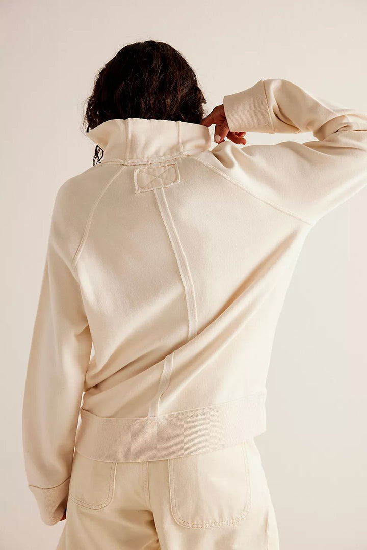 Free People We The Free Just A Game Half-Zip Sweatshirt Top
